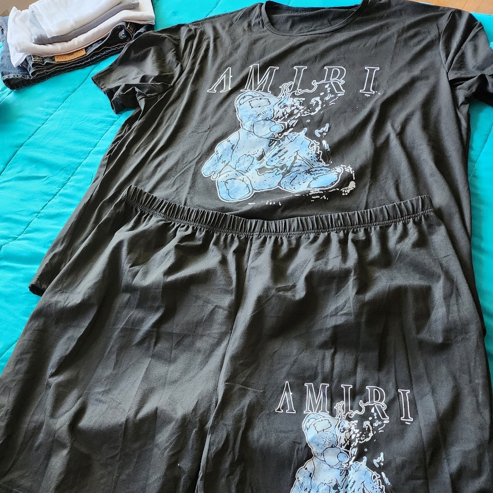 Amiri Bear Short Set